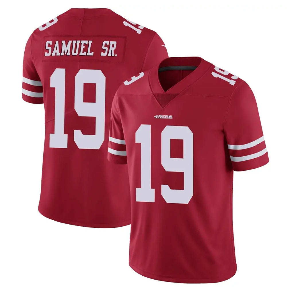 Pouc SF.49ers #19 Deebo Samuel Sr. Player Red Limited Vapor Untouchable Home Game Stitched Jerseys