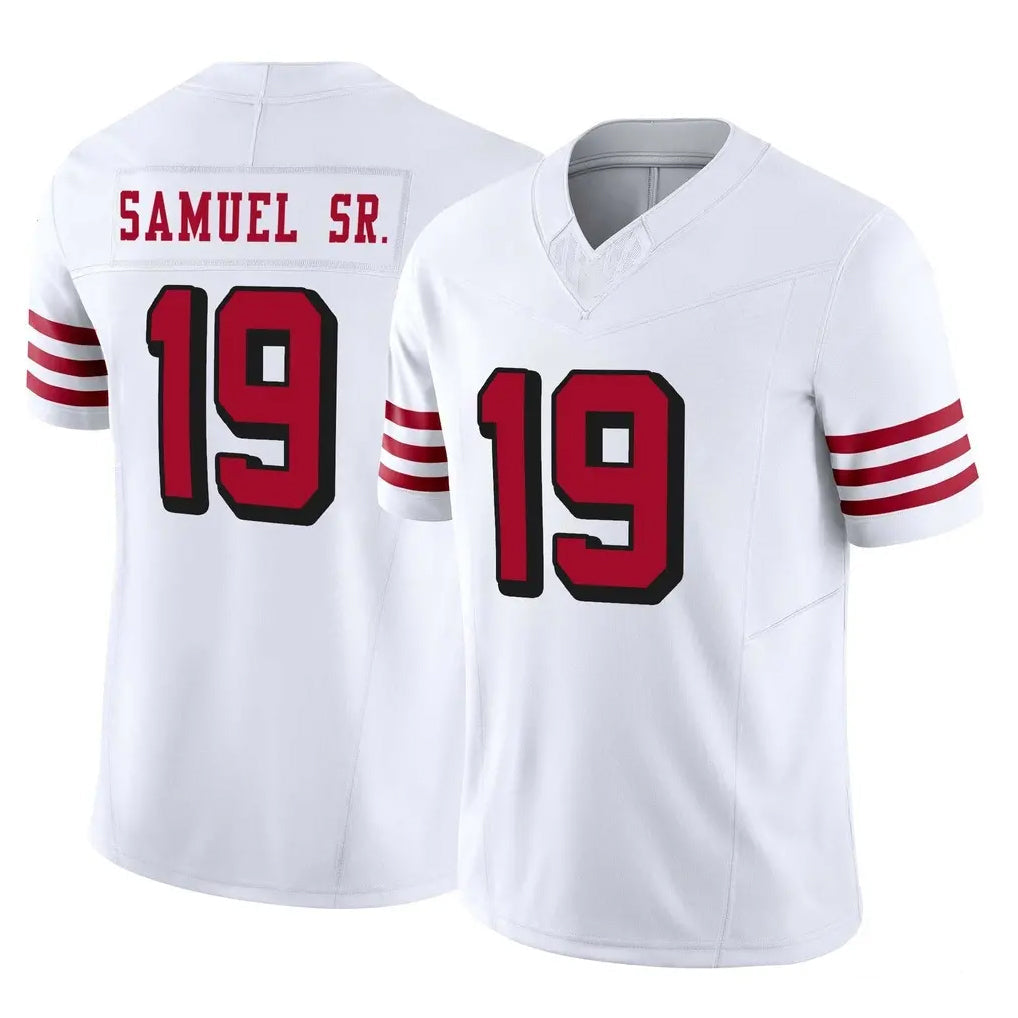 Pouc SF.49ers #19 Deebo Samuel Sr. Player White Limited Alternate Vapor F.U.S.E. Home Game Stitched Jerseys