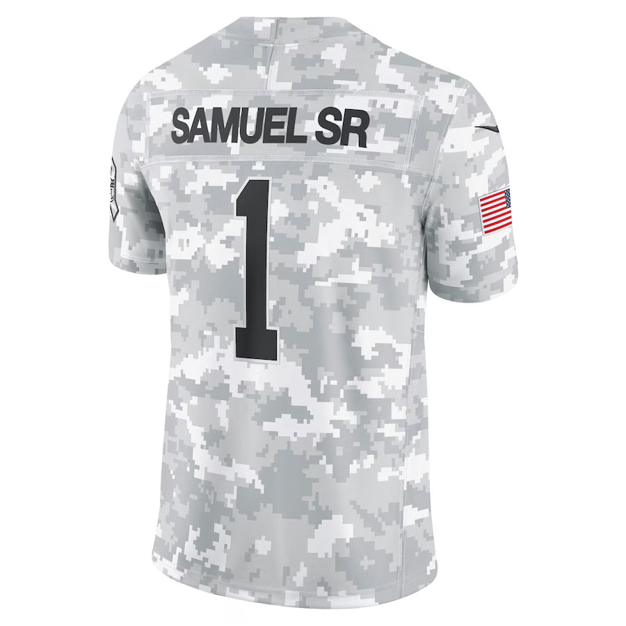 Pouc SF.49ers #1 Ricky Pearsall Player Arctic Camo Salute to Service Limited Stitched Jerseys
