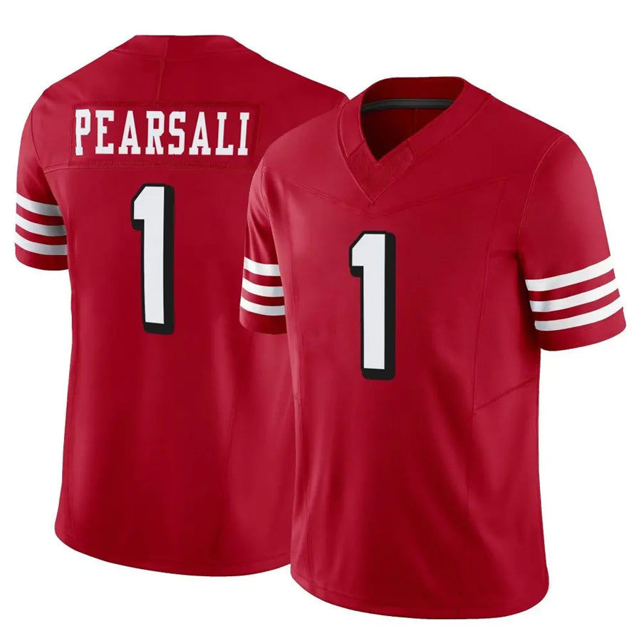 Pouc SF.49ers #1 Ricky Pearsall Player Scarlet Vapor F.U.S.E. Limited Stitched Jerseys