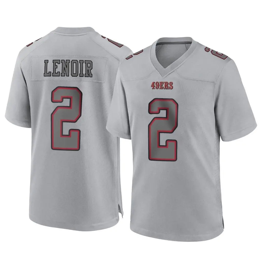 Pouc SF.49ers #2 Deommodore Lenoir Player Gray Atmosphere Fashion Home Game Stitched Jerseys