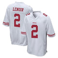 Pouc SF.49ers #2 Deommodore Lenoir Player White Home Game Stitched Jerseys