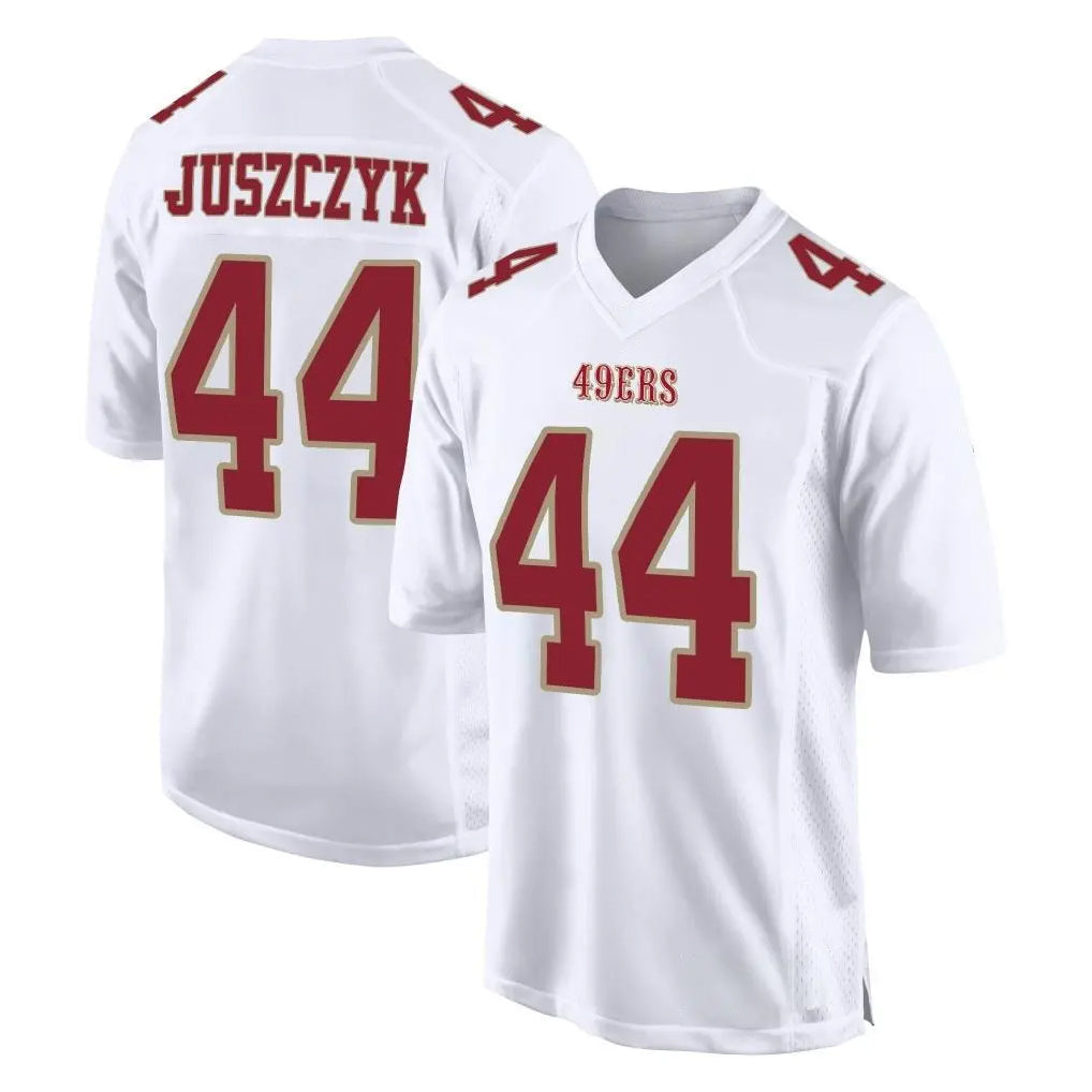 Pouc SF.49ers #44 Kyle Juszczyk Player White Fashion Home Game Stitched Jerseys