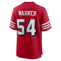 Pouc SF.49ers #54 Fred Warner Scarlet Alternate Game Stitched Jerseys