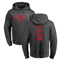 Pouc SF.49ers #5 Mike Evans Player Anthracite Pullover Hoodies Home Game Stitched Jerseys