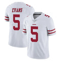 Pouc SF.49ers #5 Mike Evans Player White Limited Vapor Untouchable Home Game Stitched Jerseys