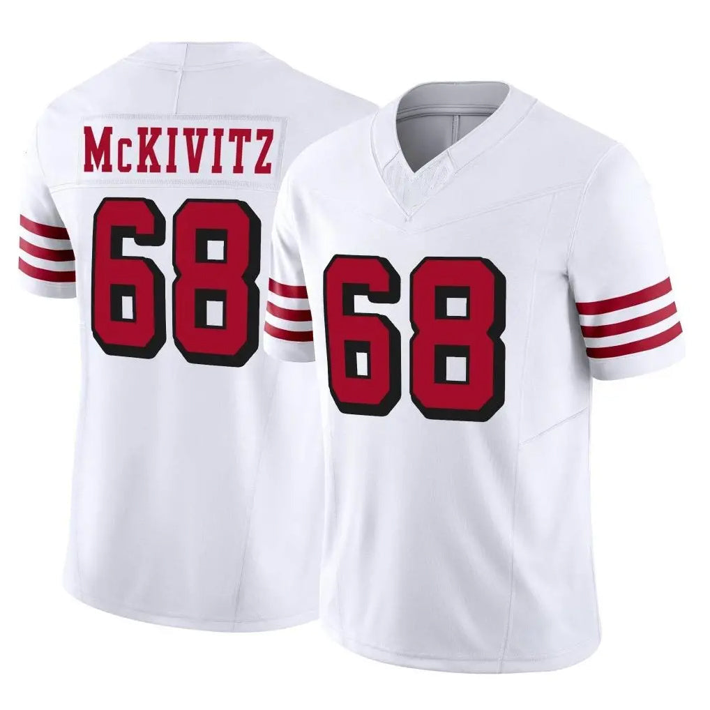 Pouc SF.49ers #68 Colton McKivitz Player White Limited Alternate Vapor F.U.S.E. Home Game Stitched Jerseys
