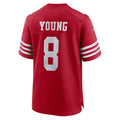 Pouc SF.49ers #8 Steve Young Scarlet Retired Player Game Stitched Jerseys