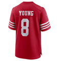 Pouc SF.49ers #8 Steve Young Scarlet Retired Player Game American Stitched Jersey