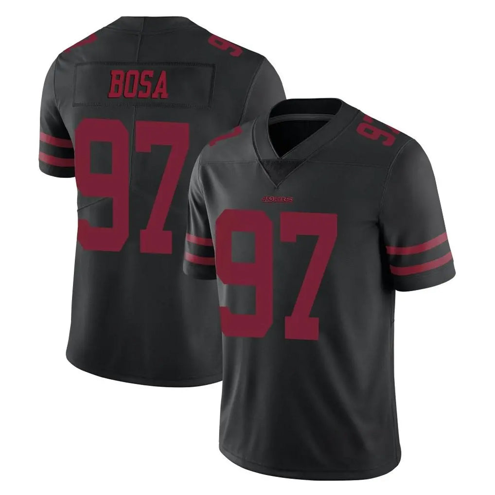Pouc SF.49ers #97 Nick Bosa Player Black Alternate Limited Vapor Untouchable Home Game Stitched Jerseys
