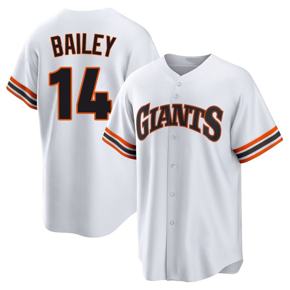 Pouc SF.Giants #14 Patrick Bailey Player White Home Game Stitched Jerseys