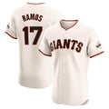 Pouc SF.Giants #17 Heliot Ramos Player Cream Home Limited Elite Stitched Jerseys