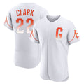 Pouc SF.Giants #22 Will Clark Player White City Connect Home Limited Elite Stitched Jerseys