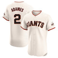 Pouc SF.Giants #2 Willy Adames Player Cream Home Limited Elite Stitched Jerseys