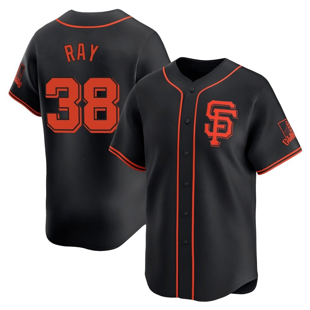 Pouc SF.Giants #38 Robbie Ray Player  Black 2026 Home Limited Stitched Jerseys