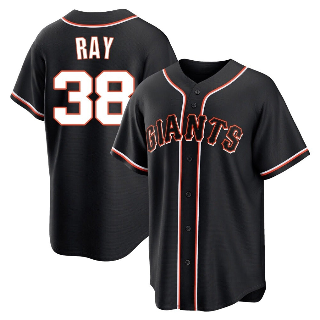 Pouc SF.Giants #38 Robbie Ray Player Black Fashion Out Home Limited Stitched Jerseys