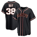 Pouc SF.Giants #38 Robbie Ray Player Black Fashion Out Home Limited Stitched Jerseys