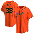 Pouc SF.Giants #38 Robbie Ray Player Orange Home Game Stitched Jerseys