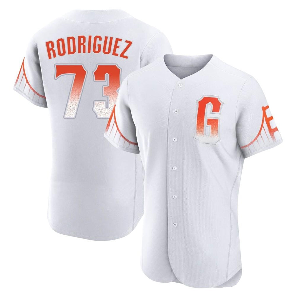 Pouc SF.Giants #73 Randy Rodriguez Player White City Connect Home Limited Elite Stitched Jerseys