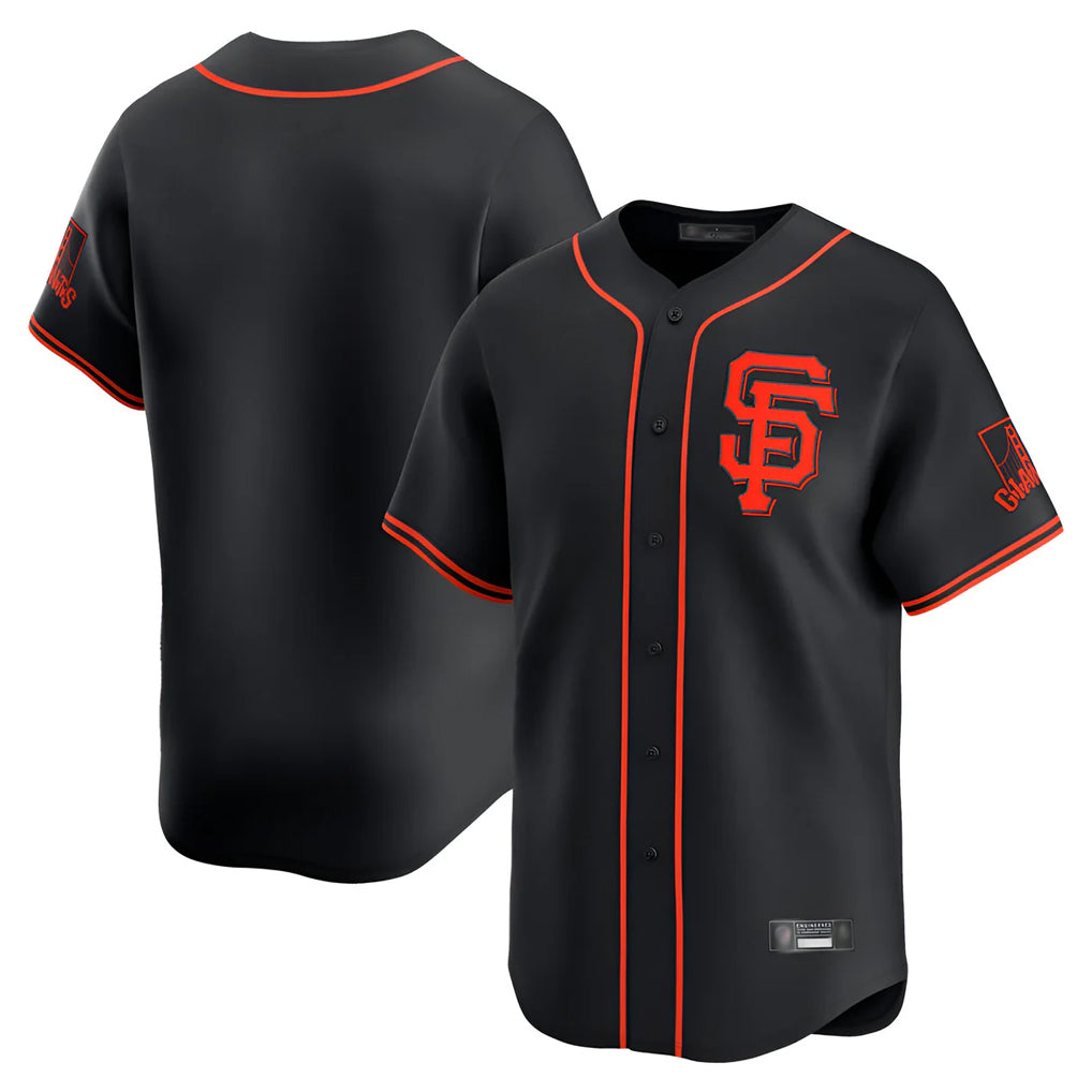 Pouc SF.Giants Blank Player Black 2026 Home Limited Stitched Jerseys