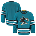 Pouc S.Jose Sharks Teal Home Authentic Pro Jerseys