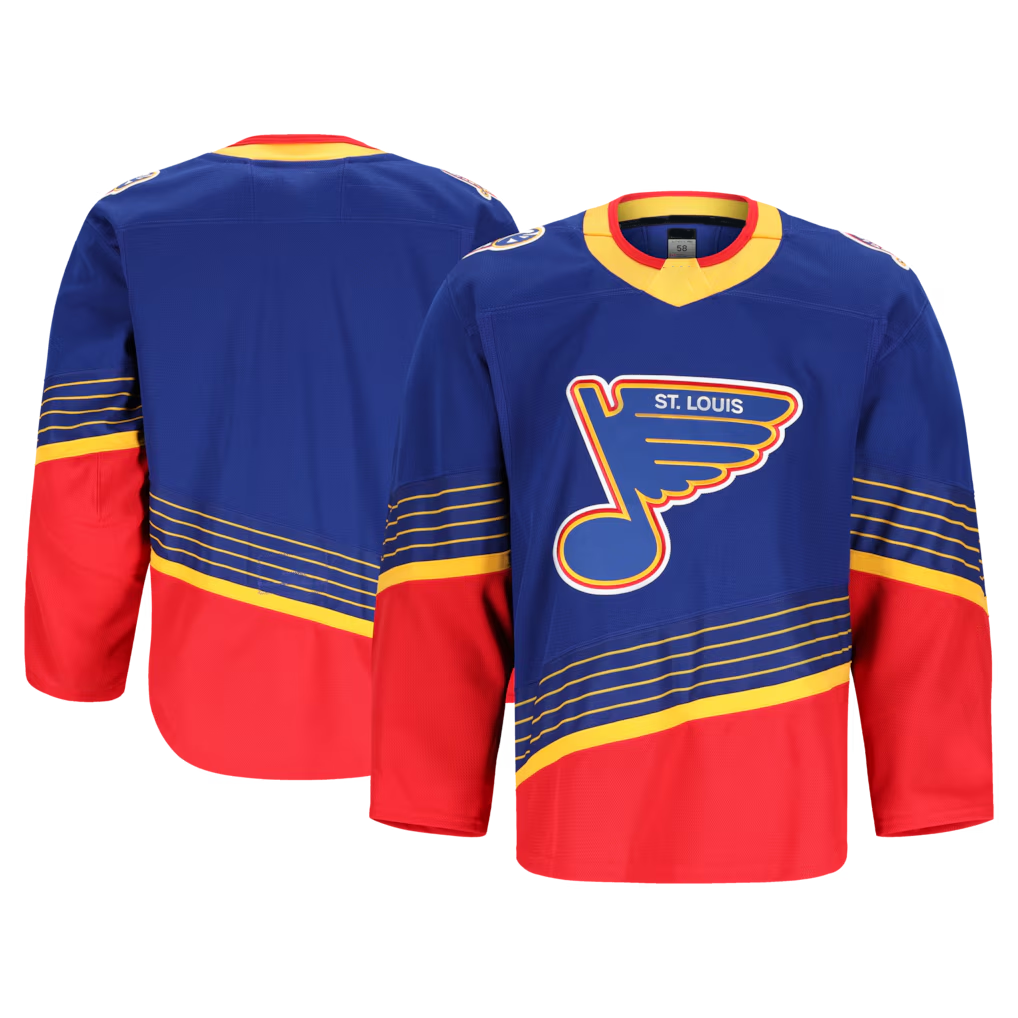 Pouc St.L.Blues Blue Alternate 2 Authentic Pro Jerseys