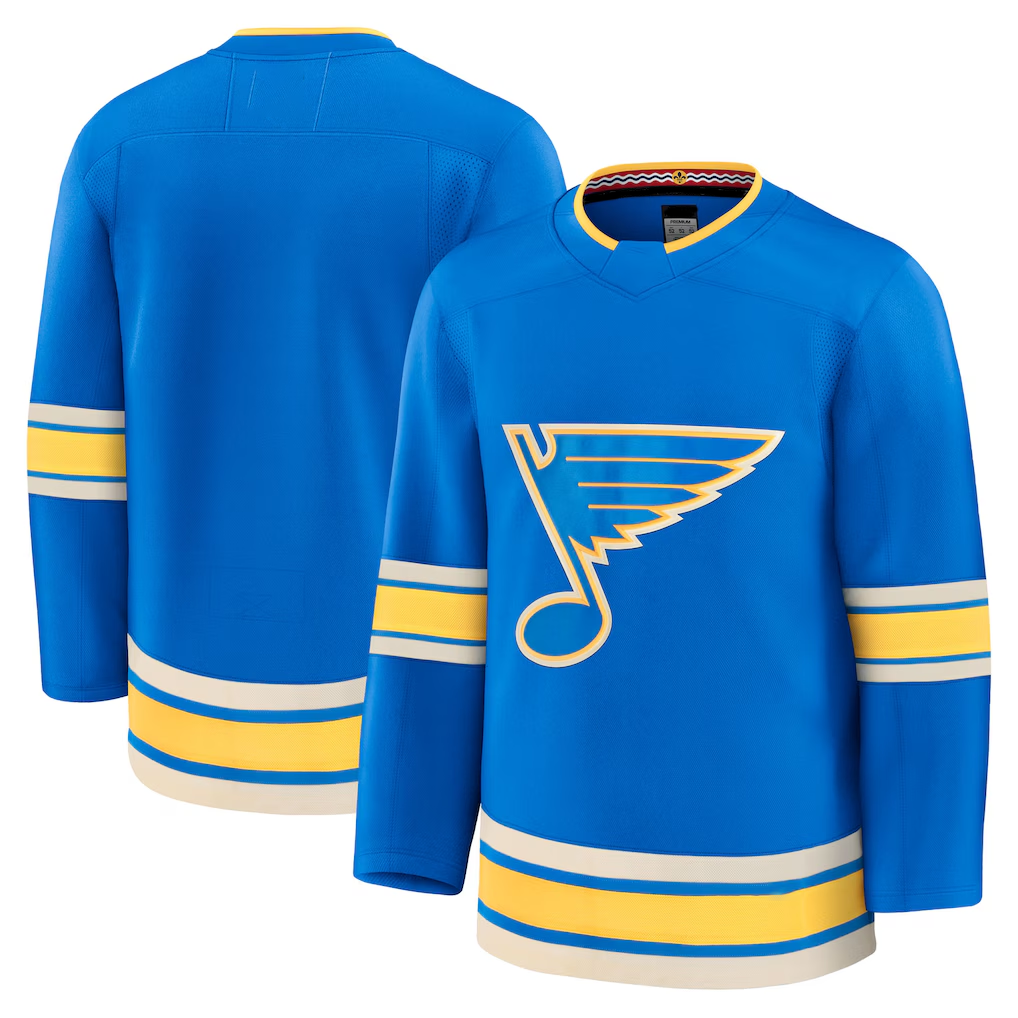 Pouc St.L.Blues Blue Alternate Premium Jerseys