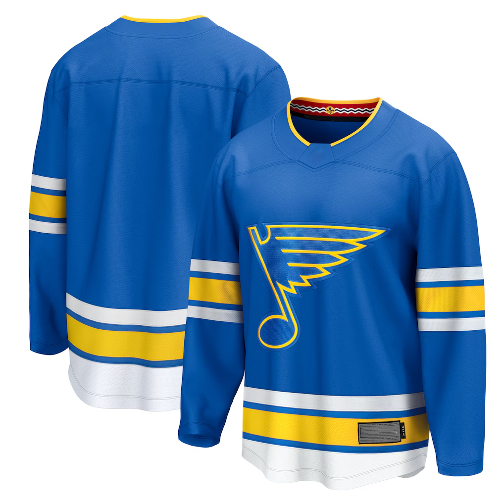 Pouc St.L.Blues Blue Home Breakaway Jerseys
