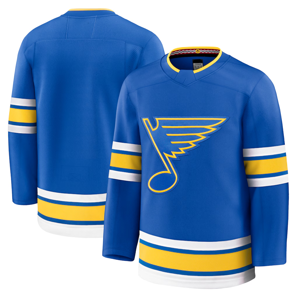 Pouc St.L.Blues Blue Home Premium Jerseys