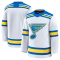 Pouc St.L.Blues White Away Premium Jerseys