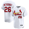 Pouc St. Louis Cardinals #26 JJ Wetherholt Player White Home Limited Stitched Jerseys