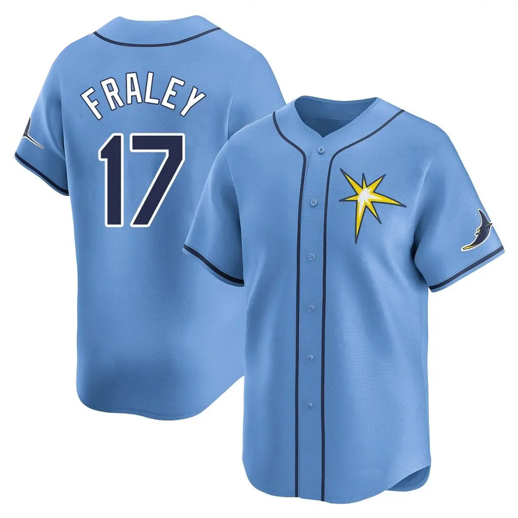Pouc TB.Rays #17 Jake Fraley Player Light Blue Home Limited Stitched Jerseys