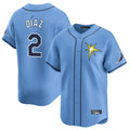 Pouc TB.Rays #2 Yandy Diaz Player Light Blue Home Limited Stitched Jerseys