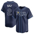 Pouc TB.Rays #2 Yandy Diaz Player Navy Home Limited Stitched Jerseys