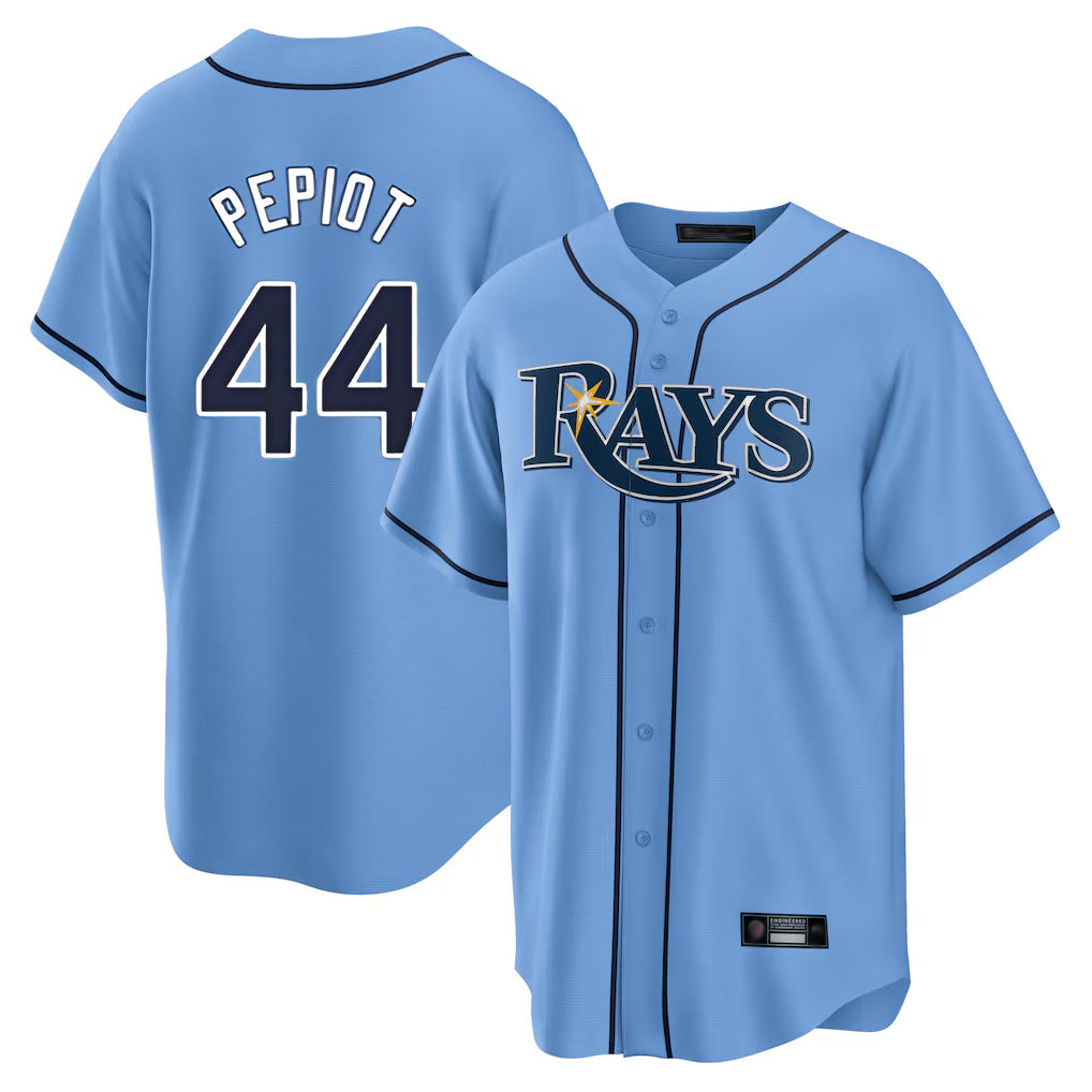 Pouc TB.Rays #44 Ryan Pepiot Player Light Blue Home Limited Stitched Jerseys