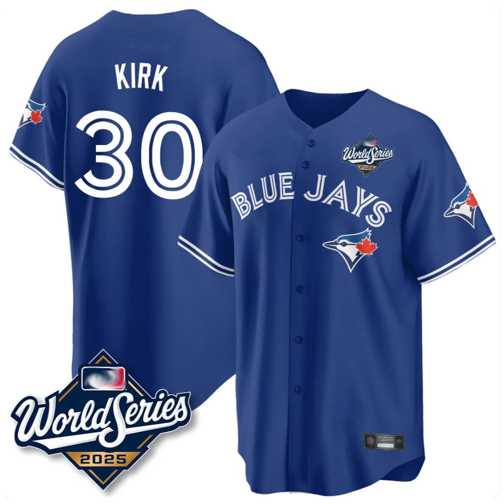 Pouc T.Blue Jays #30 Alejandro Kirk Player Royal 2025 World Series Limited Stitched Jerseys