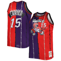 Pouc T.Raptors Mitchell & Ness Purple Red Big & Tall Hardwood Classics 1998-99 Split Swingman Jerseys