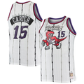Pouc T.Raptors #15 Vince Carter Mitchell & Ness White 1998-99 Big & Tall Hardwood Classics Swingman Jerseys