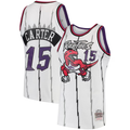 Pouc T.Raptors #15 Vince Carter Mitchell & Ness White 1998-99 Hardwood Classics Swingman Jerseys