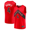 Pouc T.Raptors #4 Scottie Barnes Red Fast Break Replica Jerseys - Icon Edition