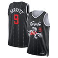 Pouc T.Raptors #9 RJ Barrett Black 2025-26 Swingman Jerseys - City Edition