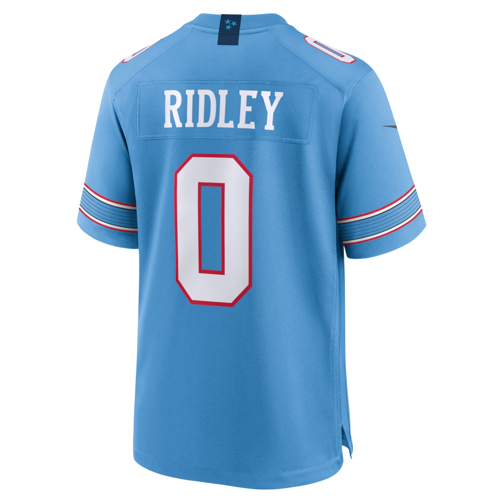 Pouc T.Titans #0 Calvin Ridley Light Blue Game Stitched Jerseys