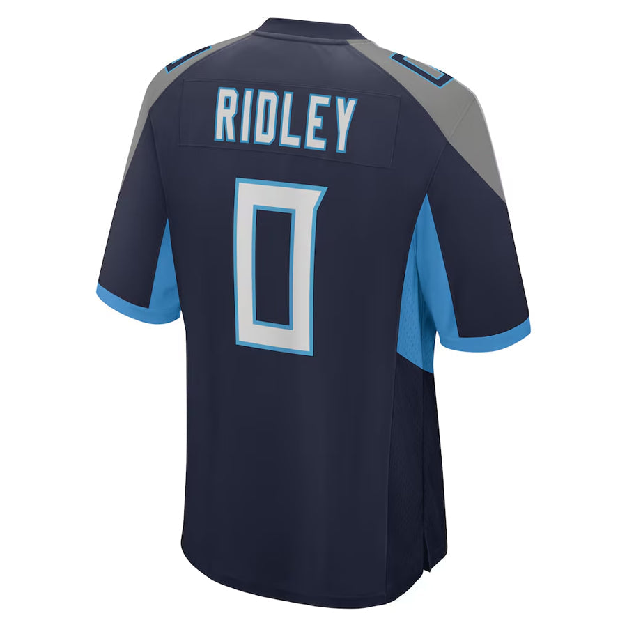 Pouc T.Titans #0 Calvin Ridley Player Navy Home Game Stitched Jerseys