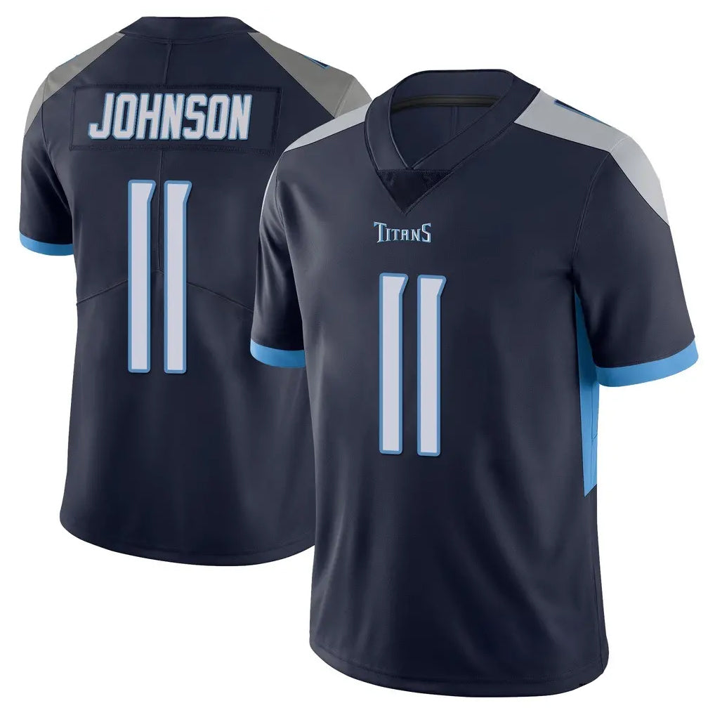 Pouc T.Titans #11 Jermaine Johnson II Player Navy Limited Vapor Untouchable Home Game Stitched Jerseys