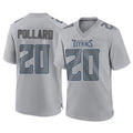 Pouc T.Titans #20 Tony Pollard Player Gray Atmosphere Fashion Home Game Stitched Jerseys