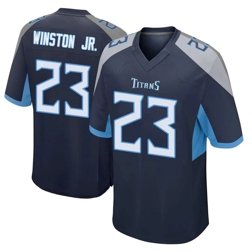 Pouc T.Titans #23 Kevin Winston Jr. Player Navy Home Game Stitched Jerseys