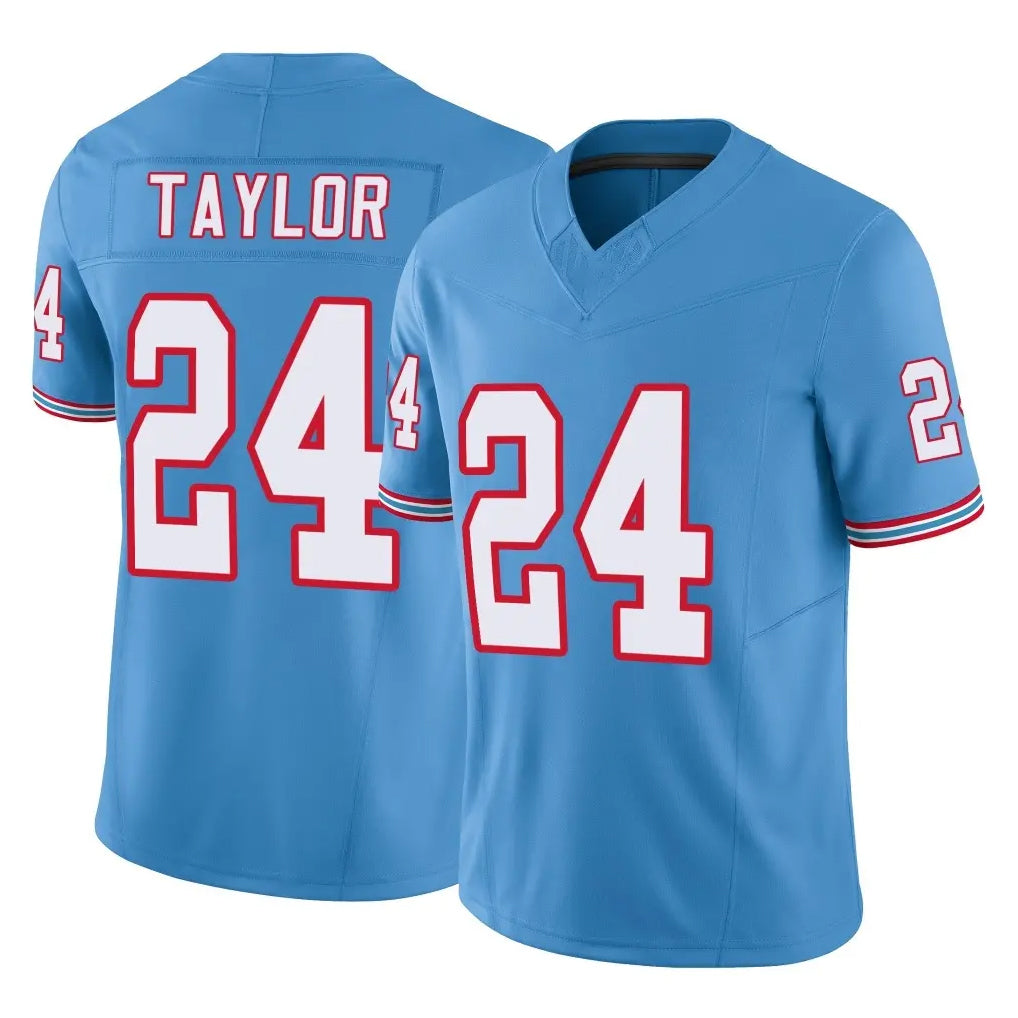 Pouc T.Titans #24 Alontae Taylor Player Light Blue Limited Vapor F.U.S.E. Home Game Stitched Jerseys