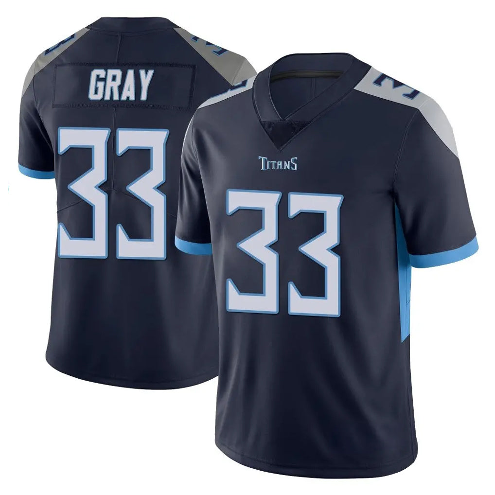 Pouc T.Titans #33 Cedric Gray Player Navy Limited Vapor Untouchable Home Game Stitched Jerseys