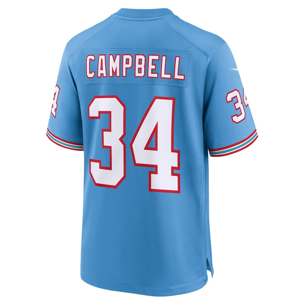 Pouc T.Titans #34 Earl Campbell Light Blue Retired Player Alternate Game Stitched Jerseys