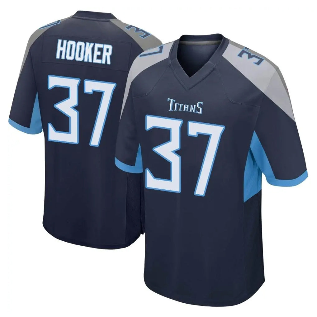 Pouc T.Titans #37 Amani Hooker Player Navy Home Game Stitched Jerseys